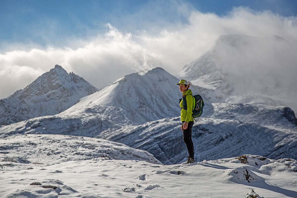 Women's hiking shoes (hiking in early season snow in the Canadian Rockies)